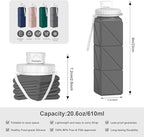 Collapsible Water Bottles Flexible Bpa Free Silicone Reusable Foldable Water - Image 8