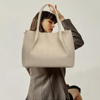 KKXIU Tote Bag for Women Vegan Leather Shoulder Purse Large Capacity Travel Bag - Image 4
