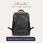 Leather Backpack for Men 15.6" Laptop Backpack 100% Madagascar top-Grain - Image 7