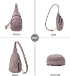 Telena Small Sling Bag for Women Leather Crossbody Fanny Packs Chest Bag for - Image 7