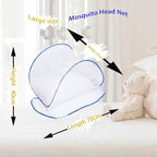 CMINGJ Portable Mosquito Head Net Foldable Pop-Up Travel Essentials Mosquito Net - Image 3