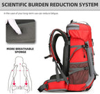 King'sGuard 60L Hiking Backpack Lightweight Camping Backpack - Image 2