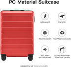 Carry on Luggage 22 X 14 X 9 Airline Approved, 20 Inch Luggage - Image 2