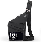 Anti Theft Crossbody Bags for Women Men, Slim Sling Bags by Ibalulu