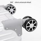 Metal All Aluminum Carry-on Luggage TSA Customs Lock Zipperless Silent Rotary - Image 4
