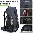 King'sGuard 60L Hiking Backpack Large Waterproof Camping Backpack - Image 3