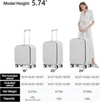 mixi Luggage Suitcase with Spinner Wheels - Image 6