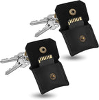 Jack&Chris Genuine Leather SD Card Holder Keychain, Anti-Shock Anti-Dust SD by JackChris