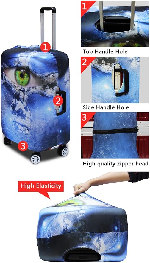 Dragon Suitcase Cover for Luggage Stretchable Washable Spandex Travel Luggage - Image 6