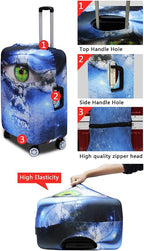 Purple Butterfly Luggage Cover Anti-scratch Baggage Suitcase Protector Fits - Image 6