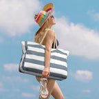Becokan Beach Bag Large Beach Tote Bag - Image 5