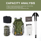 MOUNTAINTOP 25L/40L Hiking Backpack, Lightweight Travel Backpack - Image 8