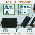 XEWEA 2PCS Small TSA Approved Clear Travel Toiletry Bags - Image 5