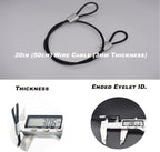 10 pcs 20 inch 3mm Thickness Stainless Steel Wire Cable - Image 2