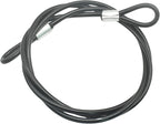 5FT 6mm Stainless Steel Security Cable Lock, Braided Steel Vinyl Coated Safety by Bytiyar