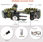 20 in 1 Survival Paracord Bracelet Adjustable Gear Kit - Image 2