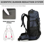 King'sGuard 60L Hiking Backpack Large Waterproof Camping Backpack - Image 2