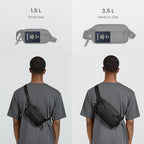 tomtoc 3.5L Sling Bag with RFID Blocking, Crossbody Bag Chest Shoulder Pack - Image 2