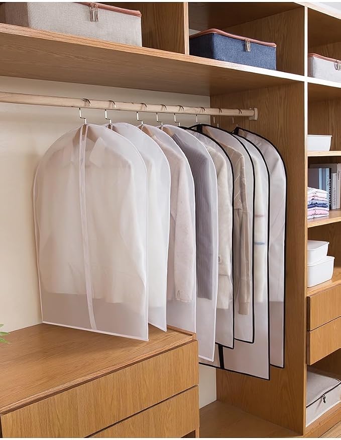 Garment Bags for Hanging Clothes 12 PCS Transparent Waterproof Dustproof - Image 5