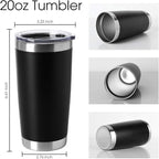 HASLE OUTFITTERS 20oz Tumblers Bulk Stainless Steel Cups - Image 2