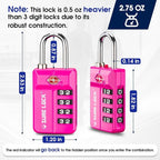 SURE LOCK TSA Approved 4-Digit Resettable Combination Luggage Locks - Image 8