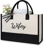 TOPDesign Canvas Tote Bag, Bridal Shower Gifts by TOPDesign