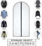 Garment Bags for Hanging Clothes 12 PCS Transparent Waterproof Dustproof - Image 8