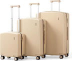 Hanke Hard Shell Luggage Sets 3 Pieces, Carry On and Checked Luggage Sets by Hanke