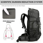 King'sGuard 60L Hiking Backpack Lightweight Camping Backpack - Image 2