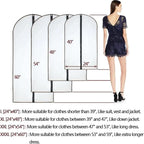 Garment Bags for Hanging Clothes 12 PCS Transparent Dress Bag for Traveling - Image 2