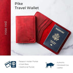 PEGAI Standard Full Grain Crazy Horse Leather Passport Holder | Custom Travel - Image 4