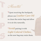 Leather Backpack for Men 15.6" Laptop Backpack 100% Madagascar top-Grain - Image 7