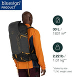 Osprey Talon Velocity 30L Men's Hiking Backpack, Dark Charcoal/Tumbleweed - Image 2