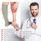 CASMON 2 Pairs Zipper Compression Socks - Image 5