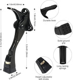 2 Packs Heavy Duty Kickdown Door Stopper, One Touch Adjustable Kickdown Door - Image 5