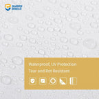 GUARD SHIELD Tarp White 9x12 Feet Multi Purpose Waterproof Poly Tarp Cover 5mil - Image 3