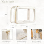 ROWNYEON Clear Makeup Case Toiletry Bag Multipurpose Travel Makeup Train Case - Image 5
