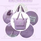 Large Capacity Foldable Travel Bag, Expandable lightweight Carry on Bag - Image 5