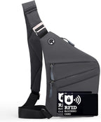 Anti Theft Crossbody Bags for Women Men, Slim Sling Bags by Ibalulu