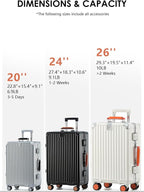 HotWay 24 Inch Hardside Checked Luggage - Image 7
