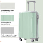 Merax Luggage Set 3 Piece, 20 Inch Carry on Spinner Suitcase - Image 4