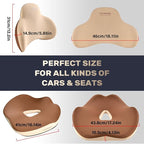 Coverado Car Seat Cushion and Lumbar Support Pillow, Memory Foam Ergonomic Back - Image 6