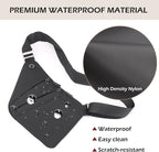 Anti Theft Crossbody Bags for Women Men, Slim Sling Bags - Image 6