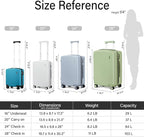 Hanke 16 Inch Underseat Carry On Luggage, Airline-Approved Hard Shell Small - Image 3