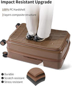 aji Expandable Top Opening 24 Inch Checked Luggage - Image 6