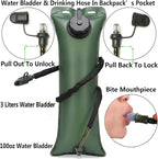 ATBP Running Hydration Vest Pack Tactical 3L Water Bladder Backpack Bag - Image 3