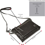 Wise Owl Accessories Small Soft Pebbled Real Leather Crossbody Handbags Purses - Image 2