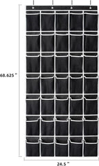35 Pockets Over the Door Shoe Organizer, Hanging Shoe Organizer - Image 2
