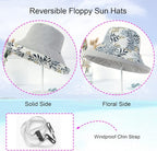 Women Wide Brim Sun Hats Metal Wired Edge Summer UV Protection Beach Fishing Hat - Image 2