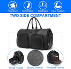 Leather Garment Bag for Travel, Modoker Carry On Suit Carrier Travel Bag - Image 5